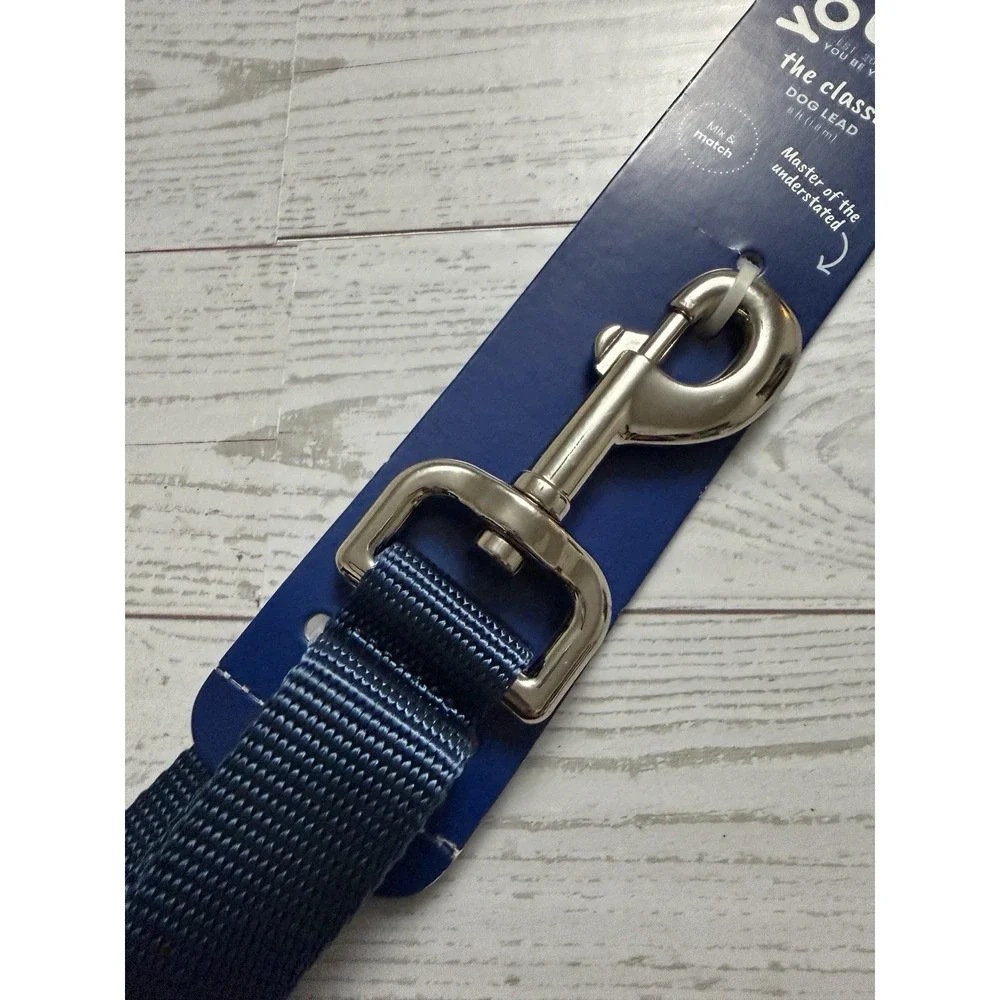 Youly The Classic Dog Leash, 6 ft. - Navy Blue Polyester/Nylon Leash for‎ Dogs